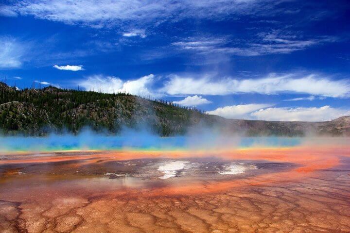 Débardeur Parc National De Yellowstone - T-shirt Sans Manches Motif Montagnes - Pour Randonnée, Voyage, Amoureux De La Nature