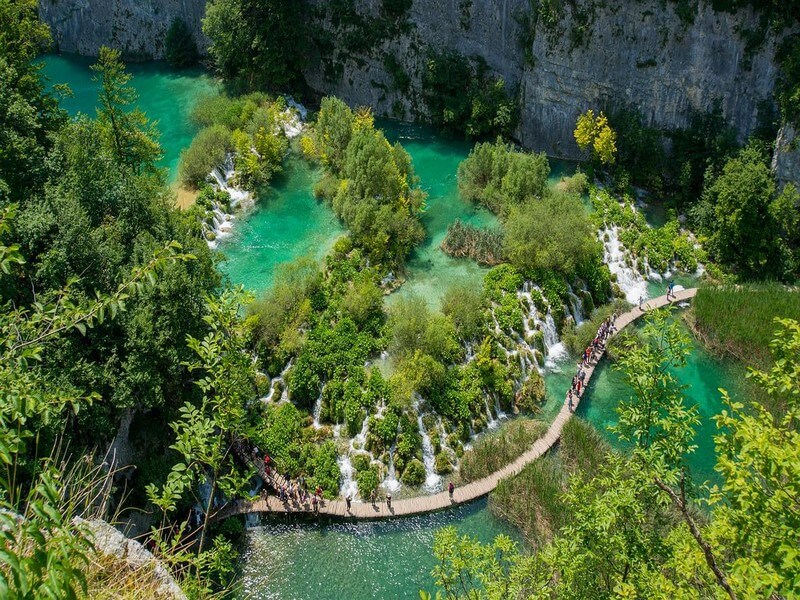 cascades de Plitvice en Croatie