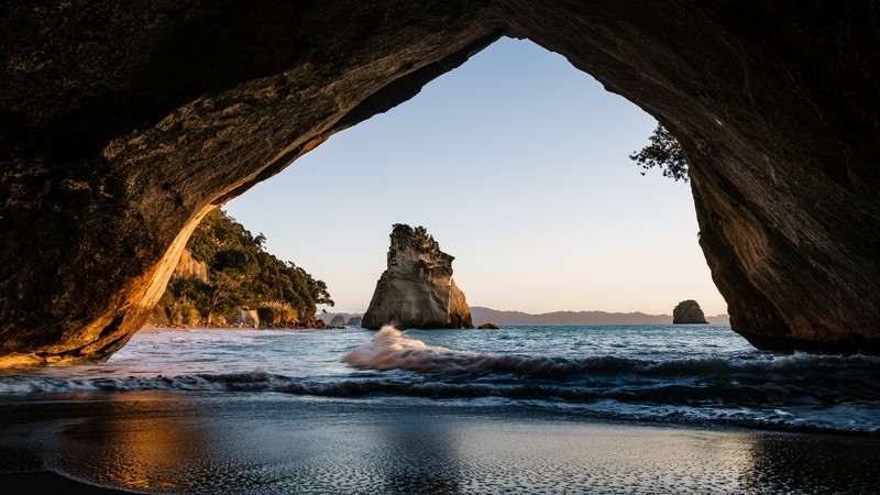 Plage de Cathedral Cove, une des plus belles plages de Nouvelle-Zélande