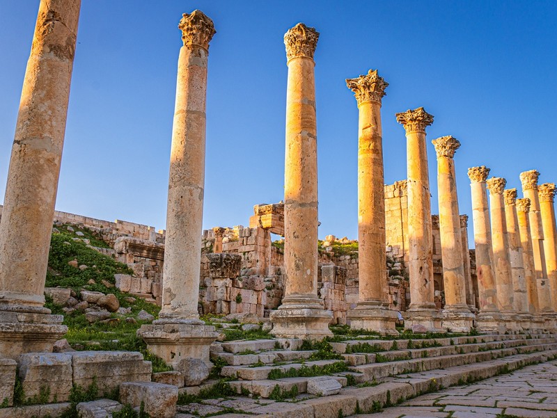 colonnes de Jerash