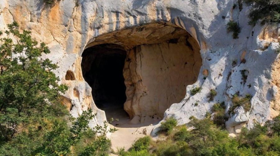 Grotte près du pittoresque village de Gruissan