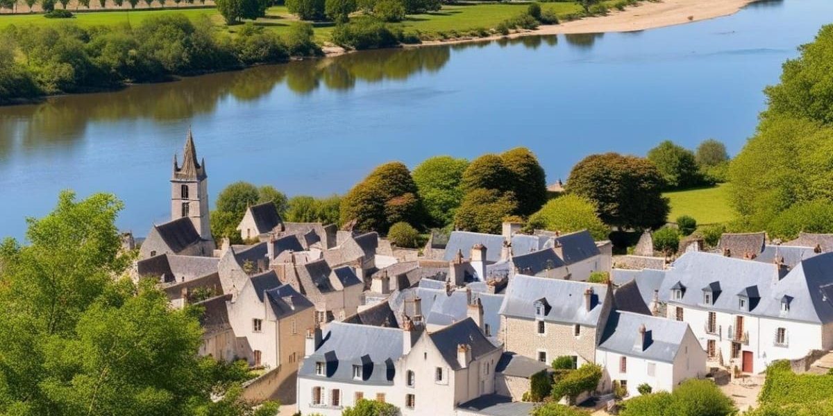 Village de rêve avec sa plage d'eau douce secrète