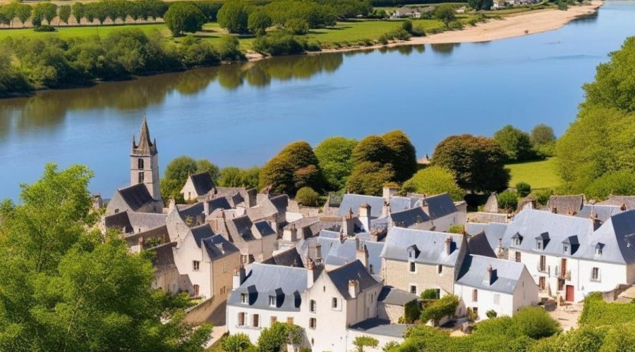 Village de rêve avec sa plage d'eau douce secrète