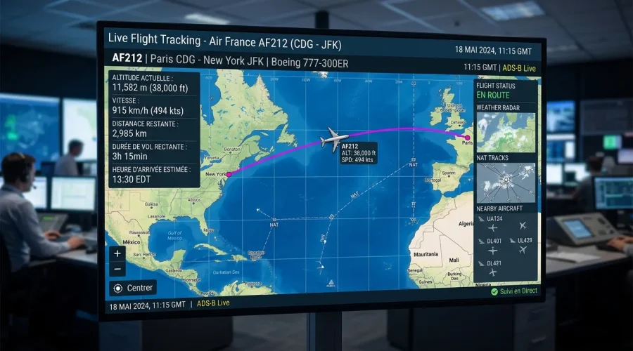 Suivre un vol en direct gratuitement : la méthode simple pour localiser un avion en quelques clics